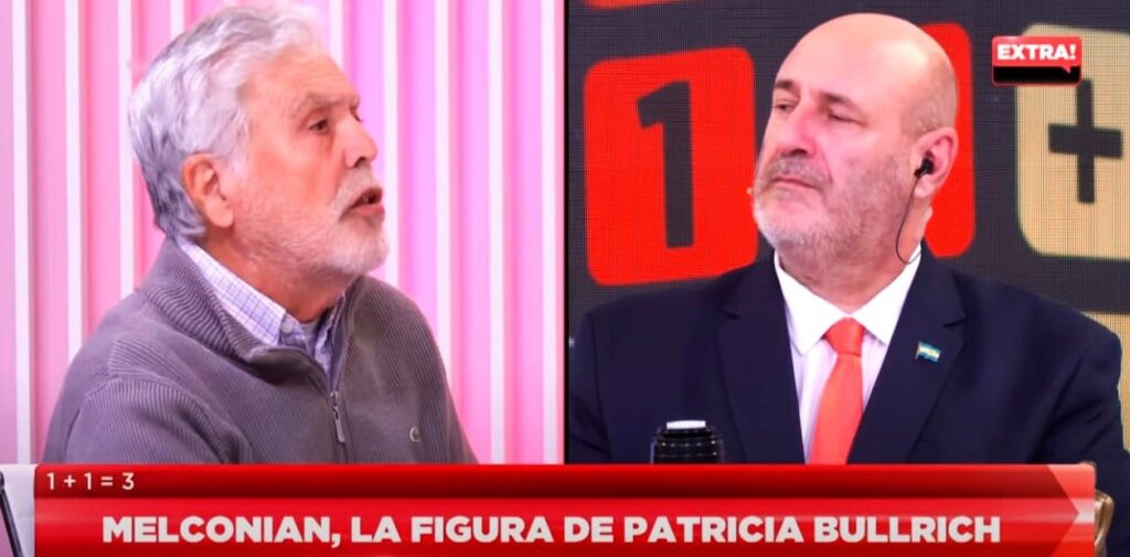 Julio de Vido y Santiago Cúneo, en el nuevo programa del canal de televisión Extra.