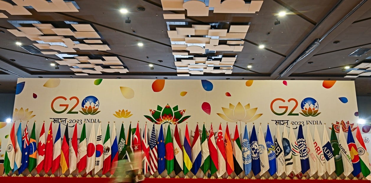 La cumbre del G20   se reúne esta vez en Nueva Delhi, India. Foto: AFP