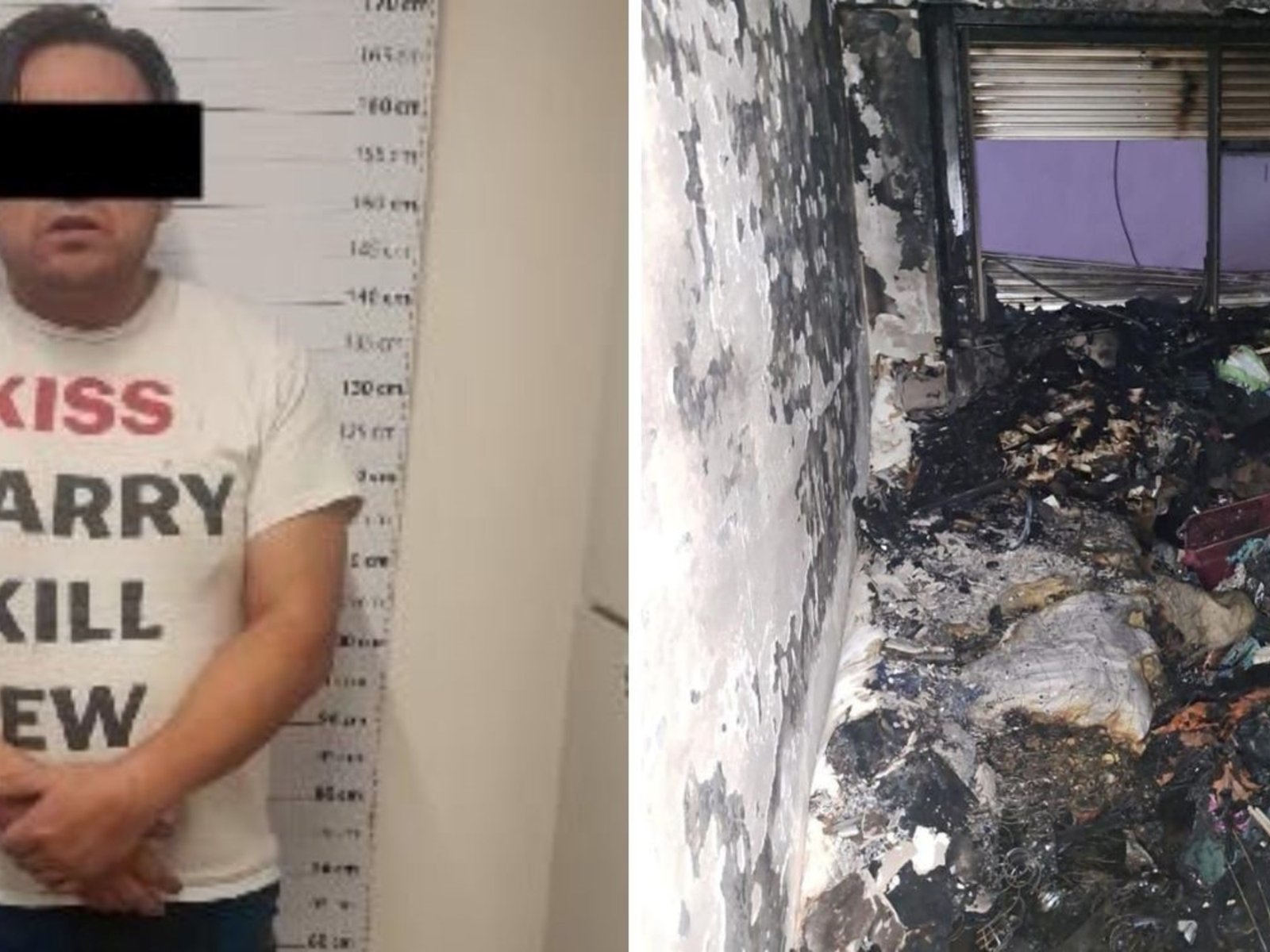 Prisión preventiva al hombre que incendió el departamento con su esposa y su beba adentro: las fotos de cómo quedó la vivienda