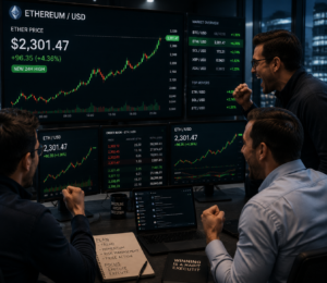¿Puede Ethereum mantener los $2,300 tras el gran movimiento blockchain de JPMorgan?