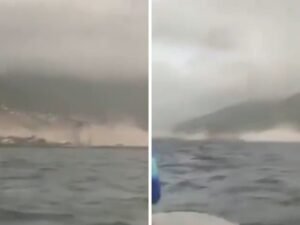 “Acaba de temblar ahorita, señores”: pescadores grabaron desde el agua el momento del terremoto en Venezuela