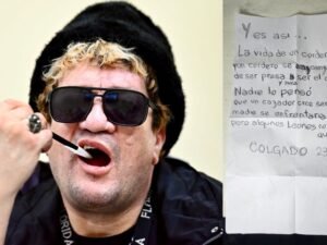 “La vida de un cordero es así”: el texto que escribió “Pity” Álvarez en un papel durante el juicio en su contra