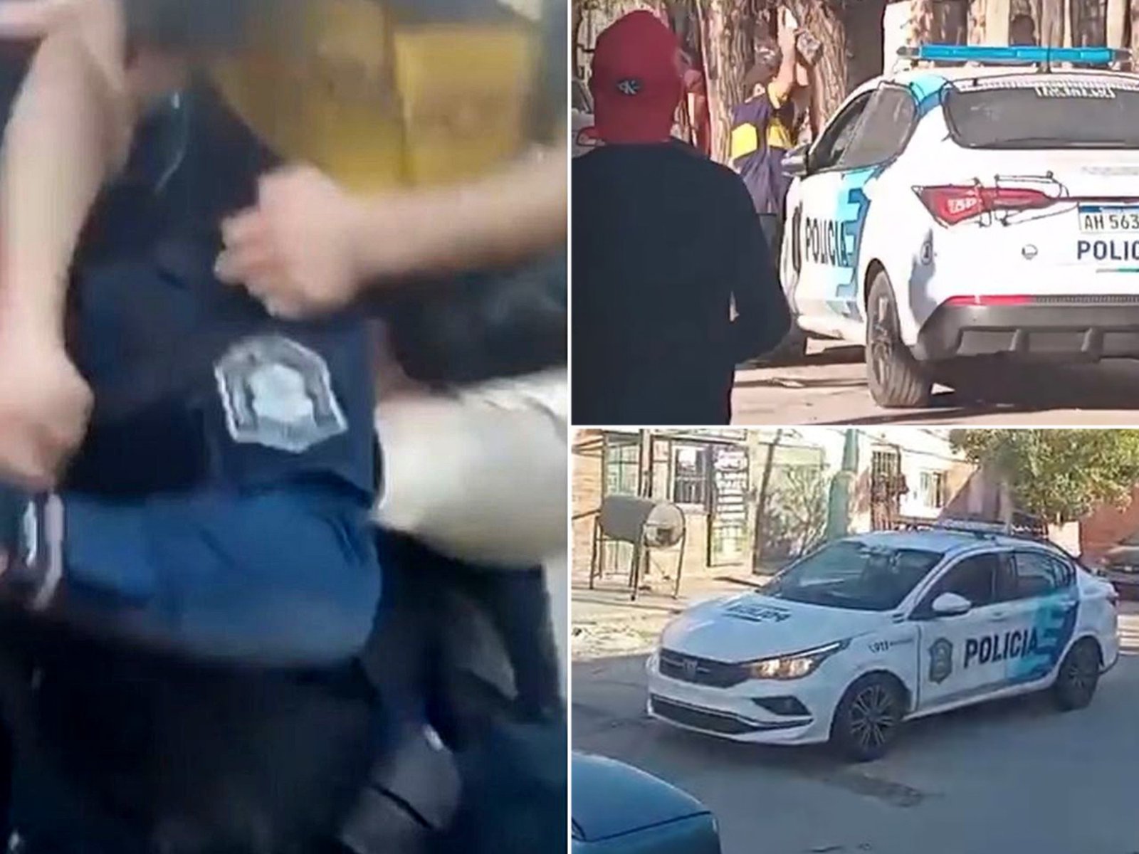 Descontrol en Villa Tranquila: golpean y apedrean a policías y patrulleros para evitar que una grúa se lleve un auto