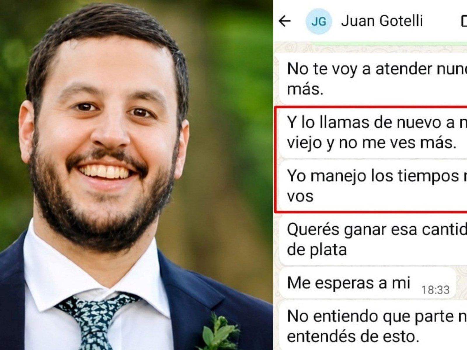 "Lo llamás de nuevo a mi viejo y no me ves más": el hijo de un poderoso empresario que estafó a dos hermanos